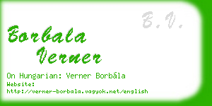 borbala verner business card