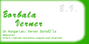 borbala verner business card